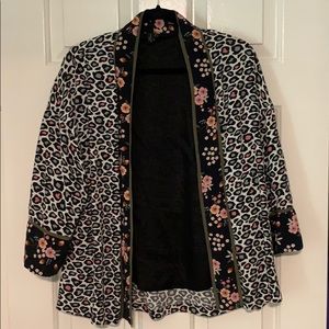 Anthropologie jacket: cheetah (Bl-nk brand)